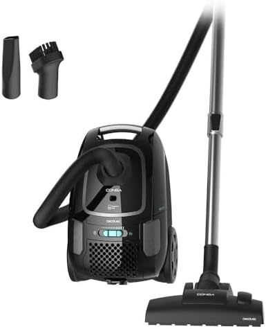 Cecotec Aspirateur Traîneau Conga Powerbag 4000 XL, 4L, 890W, 7m Rayon d'Action