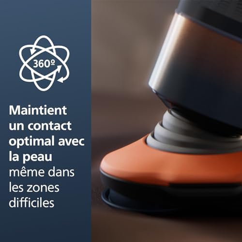Philips Rasoir Électrique Homme X5012/00, Technologie SkinProtect, Étanche, Orange