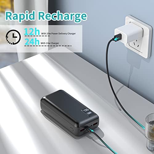 Chargeur Portable Rapide 50000mAh Batterie Externe avec 3 Sorties USB-C