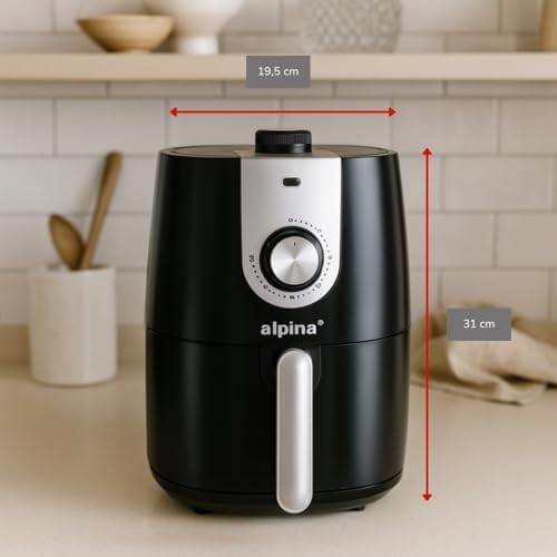 Air fryer compacte 2L pour une cuisson rapide et saine