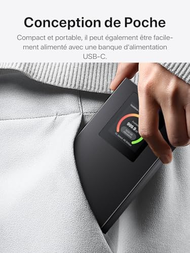 Tenda Routeur Portable 4G SIM, MF6, WiFi 6 AX300Mbps, Batterie 2100mAh