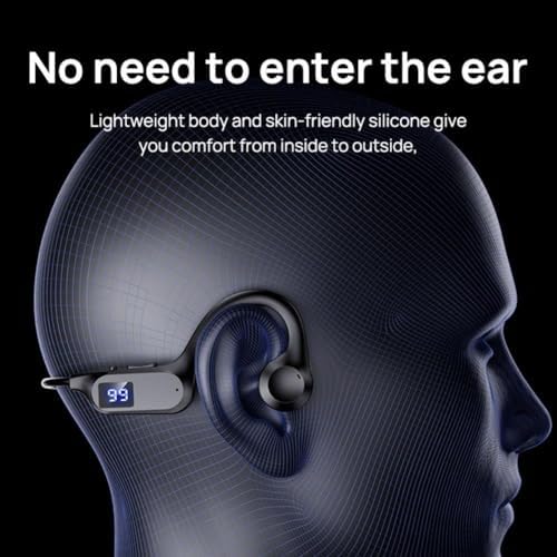 Casque Bluetooth à Conduction Osseuse Sportif, Qualité Sonore Hi-Fi, Étanche
