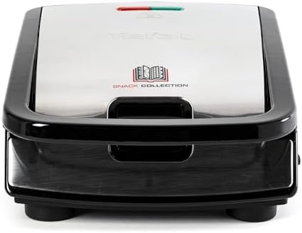 Tefal Appareil à Croque Monsieur SW853D12, Plaques Antiadhésives, Nettoyage Facile
