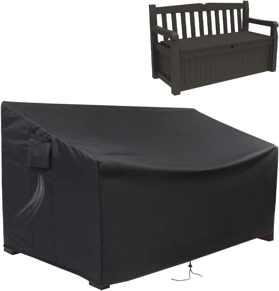 Housse de Banc de Rangement Extérieur - Imperméable - Ajustable