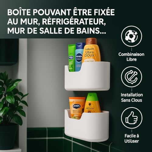 Organisateur sous évier coulissant en métal, ajustable, noir