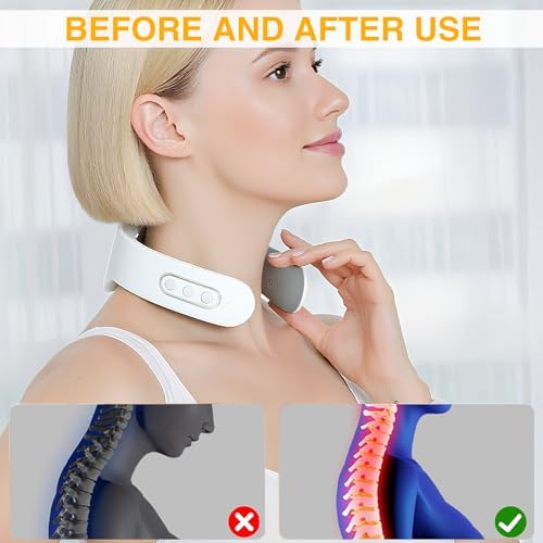 Masseur Cervical Portable avec Thérapie Thermique 42°C et 6 Modes