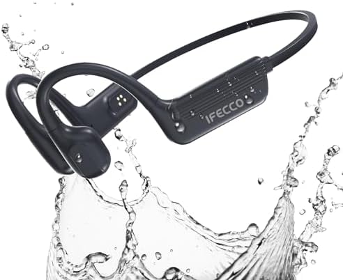 Écouteurs Bluetooth 5.4 à Conduction Osseuse pour Natation, IP68 Étanche, 32 Go MP3