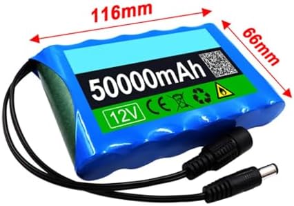 Batterie Externe 50000mAh 12V Rechargeable avec BMS, Connecteur XT60