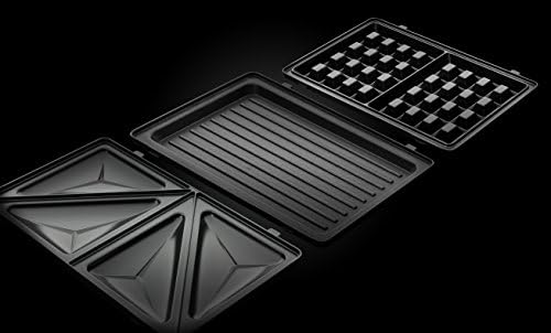 Russell Hobbs Appareil à Croque Monsieur 3-en-1, Modèle 24540-56, Inox et Noir