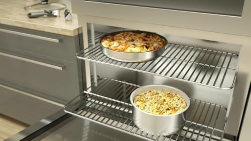 Batterie de Cuisine 24 Pièces Induction, Acier Inoxydable, Poignées Amovibles