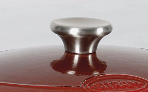 Sitram Cocotte Ovale en Fonte, Modèle 710840, 6.5L, Rouge/Crème