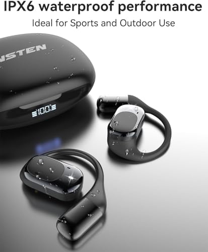 Écouteurs Bluetooth Sport Conduction Osseuse, Étanche IPX6, 30H Autonomie