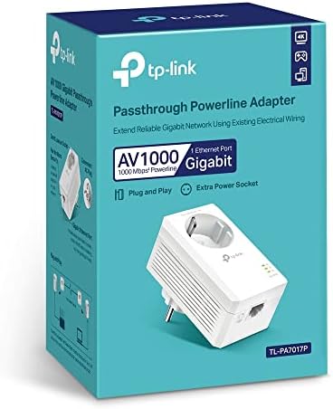 TP-Link Adaptateur Powerline Gigabit TL-PA7017P, 1 Port, Plug and Play, Économie d'Énergie