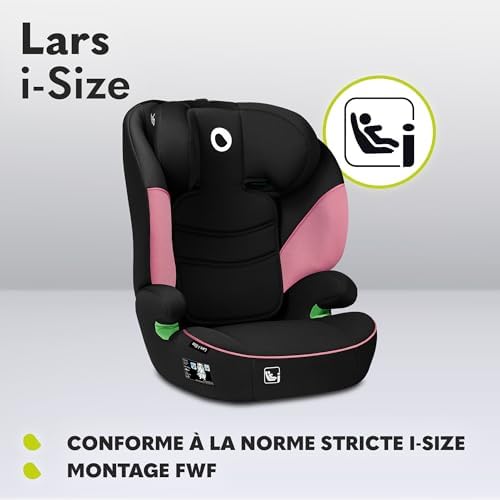 lionelo Siège Auto Bébé I-Size Lars, Groupes 2 et 3, Protection Latérale, Appui-tête Réglable