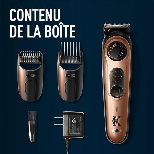 King C. Gillette Tondeuse à Barbe Électrique PRO, Molette de Précision, 40 Réglages, 80 min Autonomie