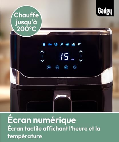 Friteuse à air sans huile avec technologie à air chaud pour une cuisson saine et rapide