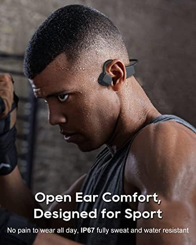 Écouteurs Bluetooth à Conduction Osseuse, Casque Sport Étanche IP65, Noir