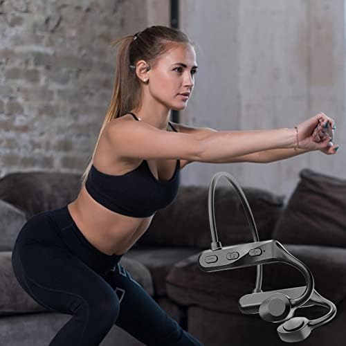 Écouteurs Sport à Conduction Osseuse Bluetooth 5.0, Noir, Résistants à la Sueur