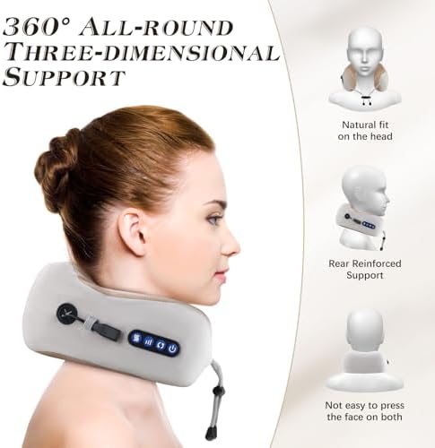Coussin Massant Sans Fil Masseur Cervical, Portable et Ergonomique