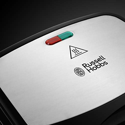 Russell Hobbs Appareil à Croque Monsieur 3-en-1, Modèle 24540-56, Inox et Noir