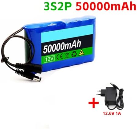 Batterie Externe 50000mAh 12V Rechargeable avec BMS, Connecteur XT60