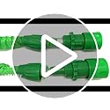 Tuyau d'Arrosage Extensible 7,5m, Vert, Léger et Facile à Utiliser