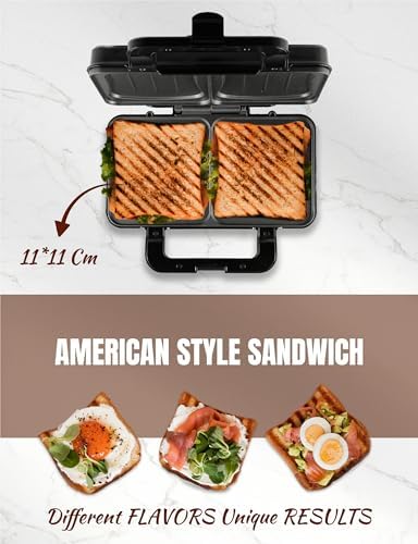 Bestron Appareil à Croque Monsieur XL, ASM90XLZ, Cuivre, 900W