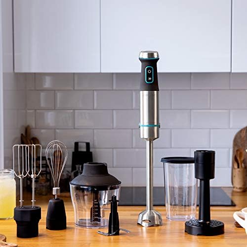 Cecotec Mixeur Plongeant Power TitanBlack 1200 XL, 1200 W, Lames en Titane, Pied XL