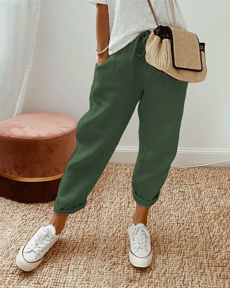 BALI - PANTALON ÉLÉGANT EN COTON