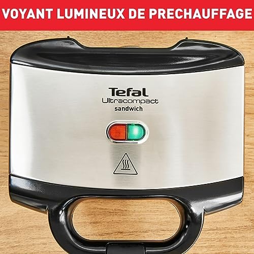 Tefal Appareil à Croque-Monsieur SM155212, Rapide et Puissant, Revêtement Antiadhésif, Rangement Facile
