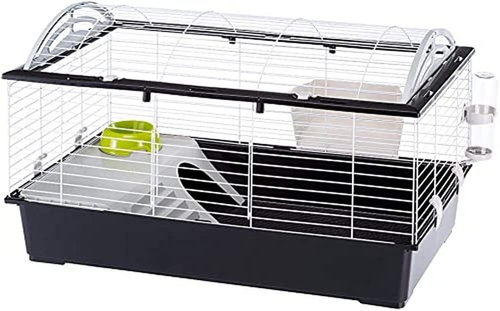 Cage pour Rongeurs - Métal et Résine - Accessoires Inclus