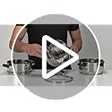 TOWER Cuiseur Vapeur à Induction, 3 Étages, Inox, 18 cm, Argenté