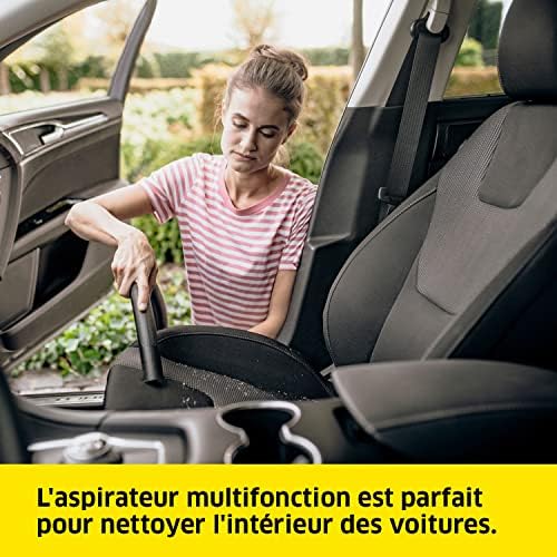 Kärcher Aspirateur Eau et Poussières WD 2 Plus, 1000 W, Cuve PVC 12L, Jaune