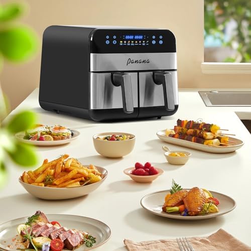 Friteuse à air puissante et rapide avec grande capacité et sécurité avancée
