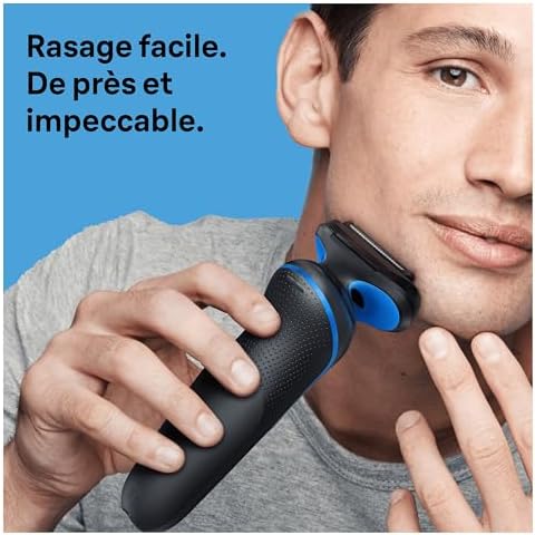 Braun Rasoir Électrique Homme Series 5 51-B1000s, Étanche, Sans Fil, 3 Lames Flexibles