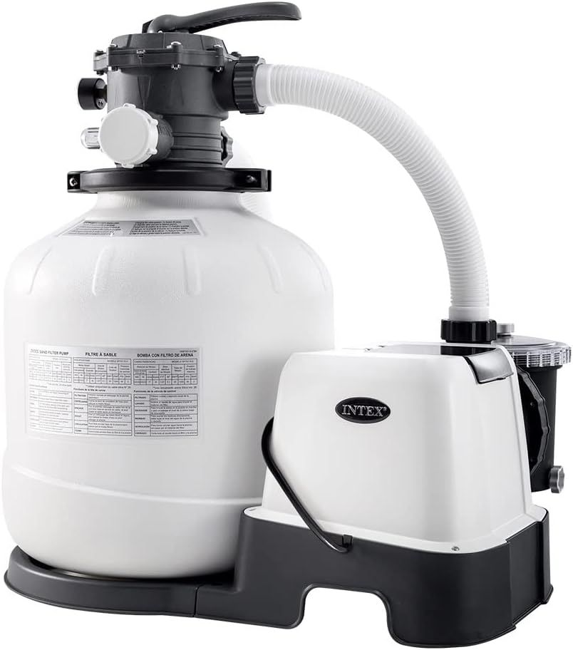 Système d'Épuration INTEX - Filtre à Sable 8 M³/H - Stérilisateur au Sel