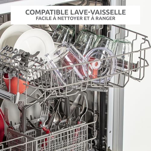Moulinex Hachoir Électrique Moulinette Essential DJ520110, 300W, 4 Lames, 400ml, Blanc