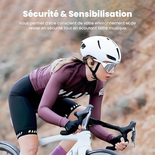 Casque Conduction Osseuse Bluetooth 5.4 avec Mémoire MP3 32Go, Étanche IPX8