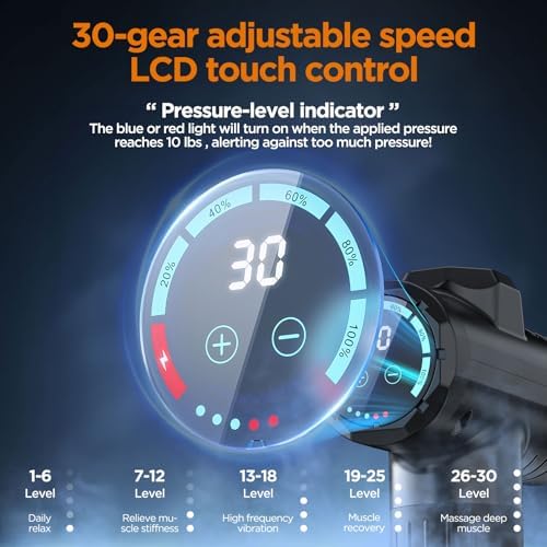 Pistolet de Massage Portable avec 10 Têtes, Technologie Silencieuse et Percussion Puissante