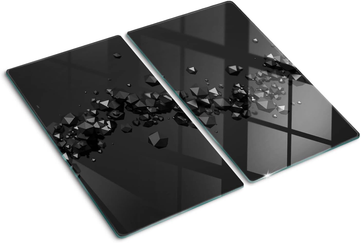 Planche à Découper en Verre Trempé - Résistante à la Chaleur - Impression Moderne
