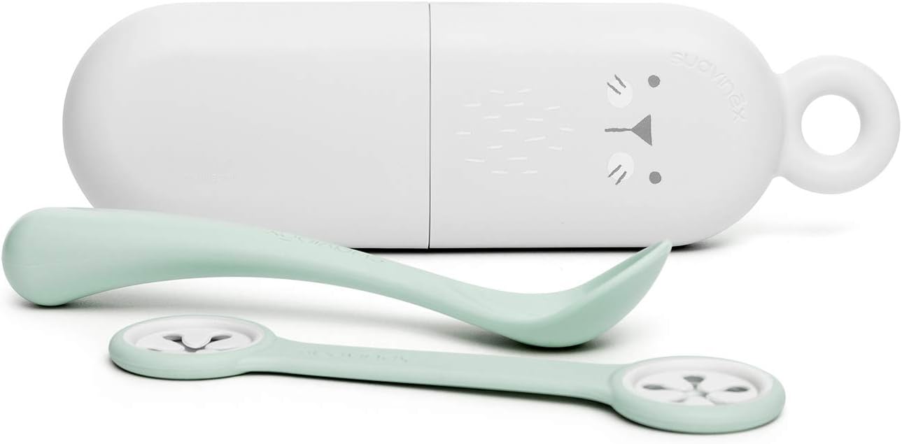 Set Couverts Bébé - Cuillère Ergonomique - Étui Pratique