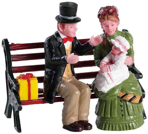 Figurine de Noël - Premier Noël de bébé - Village Caddington
