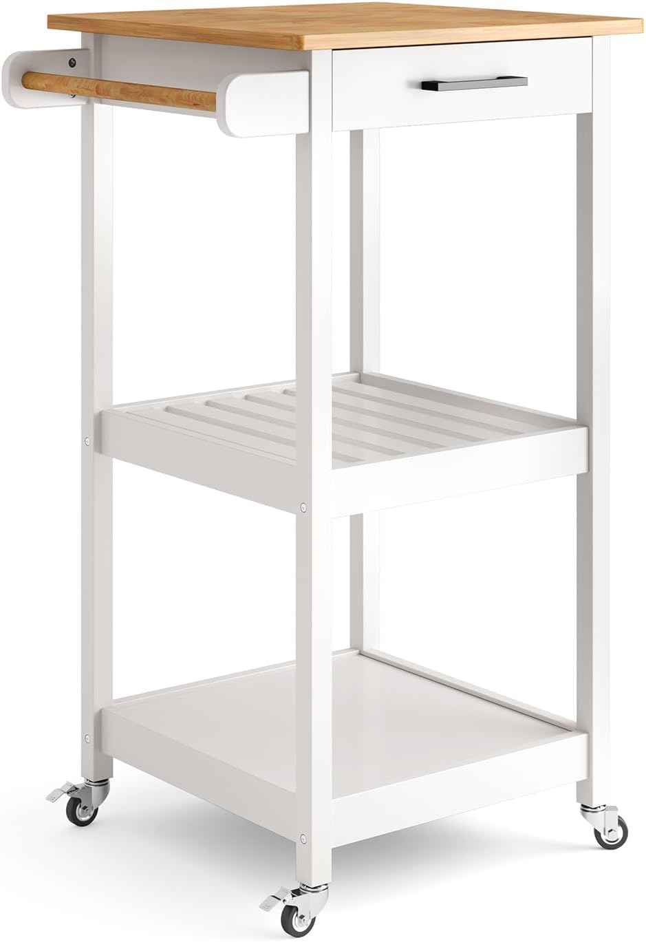 Chariot de Cuisine - Roues Bloquables - Rangement Multifonctionnel