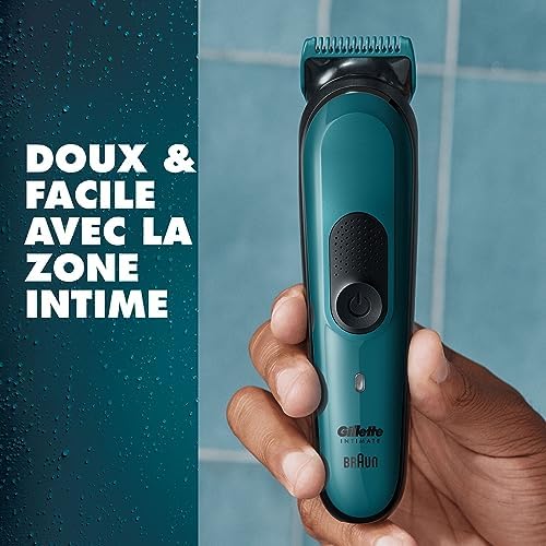 Gillette Tondeuse Intime Homme I3, Peau Sensible, Lames Métal Inusables, Étanche