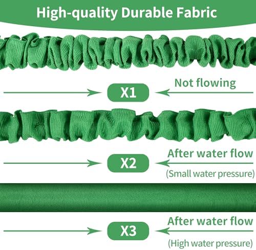 Tuyau d'Arrosage Extensible 30m, 8 Fonctions, Vert