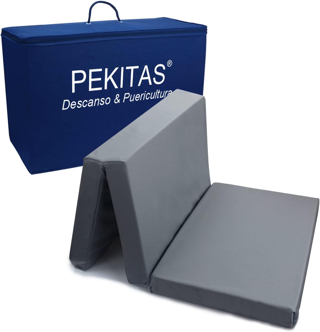 Matelas de Voyage Bébé - Pliable 60x120 cm - Housse Lavable