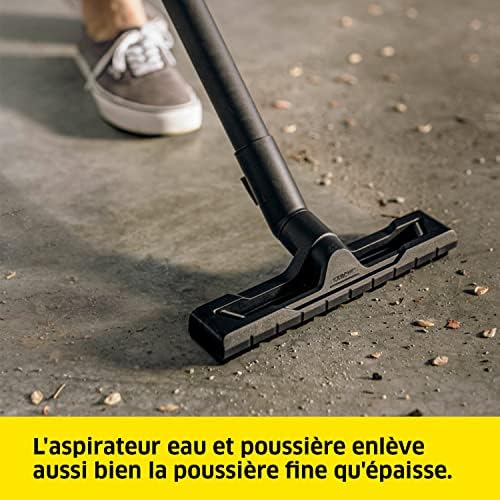 Kärcher Aspirateur Eau et Poussières WD 2 Plus, 1000 W, Cuve PVC 12L, Jaune