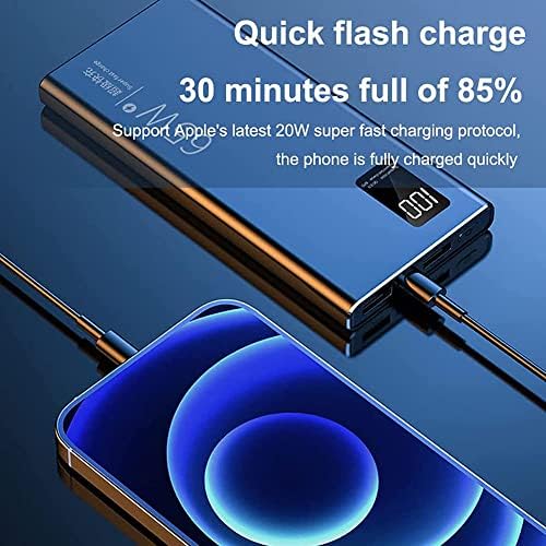 Chargeur Portable Rapide 65W Batterie Externe 50000mAh avec Affichage LED