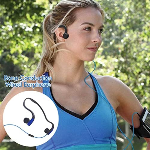 Casque à Conduction Osseuse Filaire Sport, Oreille Ouverte, Noir