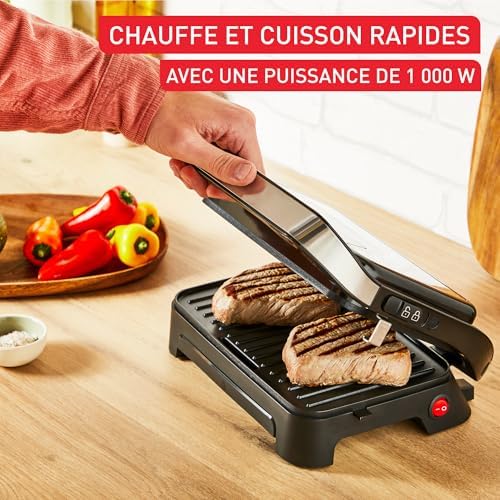 Tefal Gril et Machine à Panini, Inicio Compact GC270D10, Plaques Antiadhésives, Nettoyage Facile